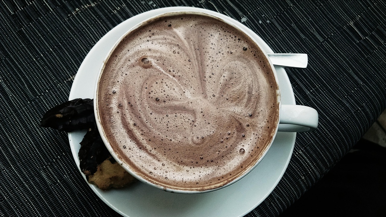 a cup of hot coco